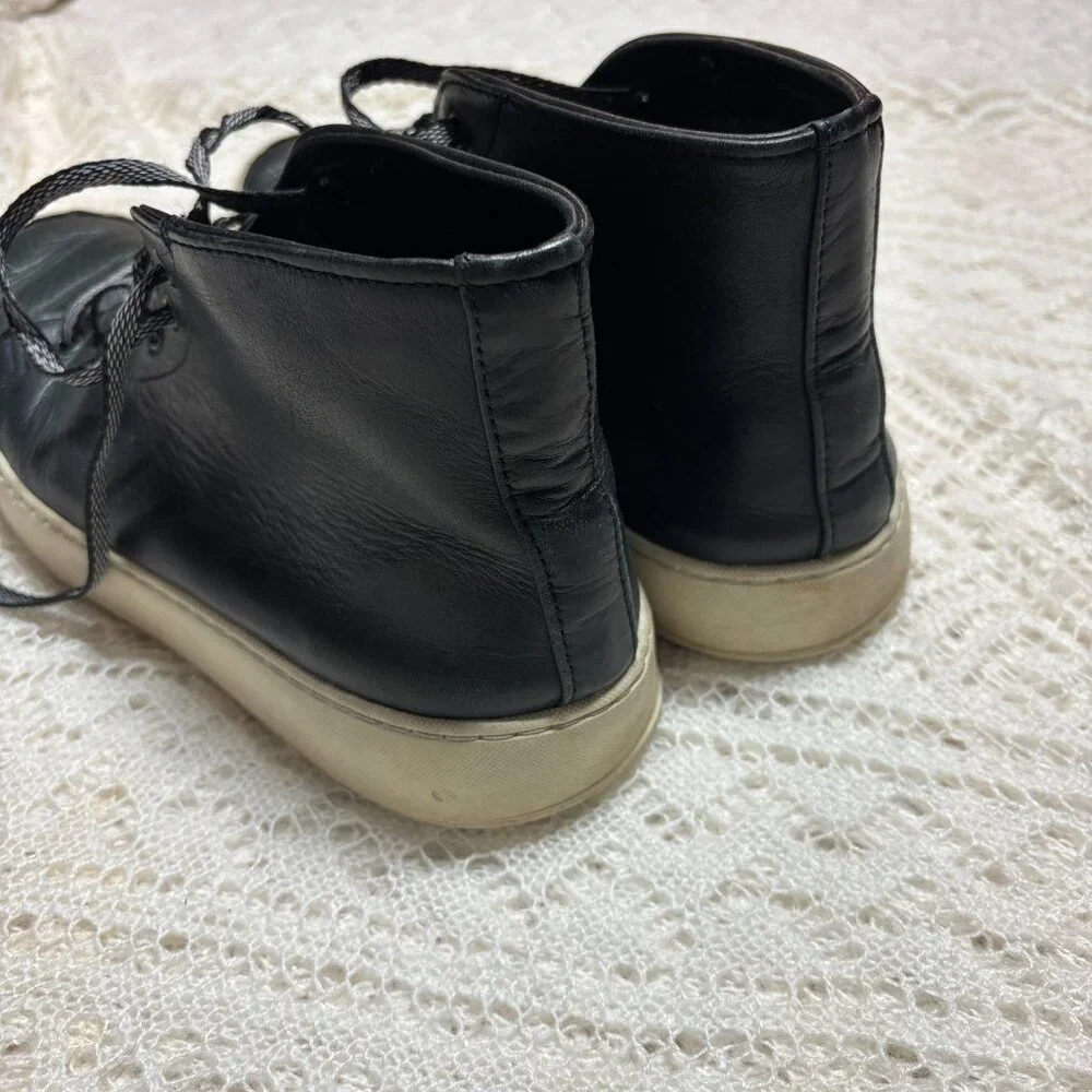 Rancourt & Co.‎ Leather Chukka Boot Black Solid Handcrafted Made in USA 9.5 D